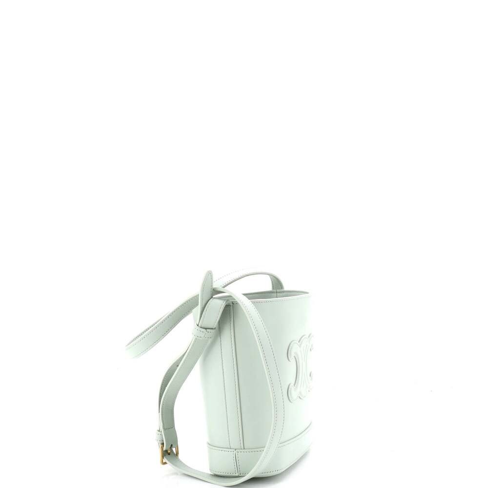 Celine Cuir Triomphe Bucket Bag Leather #247807C21B - Picture 2 of 7